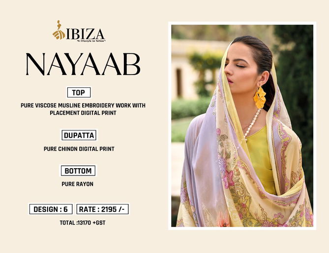 Nayaab By Ibiza Digital Printed Viscose Salwar Kameez Suppliers In India
